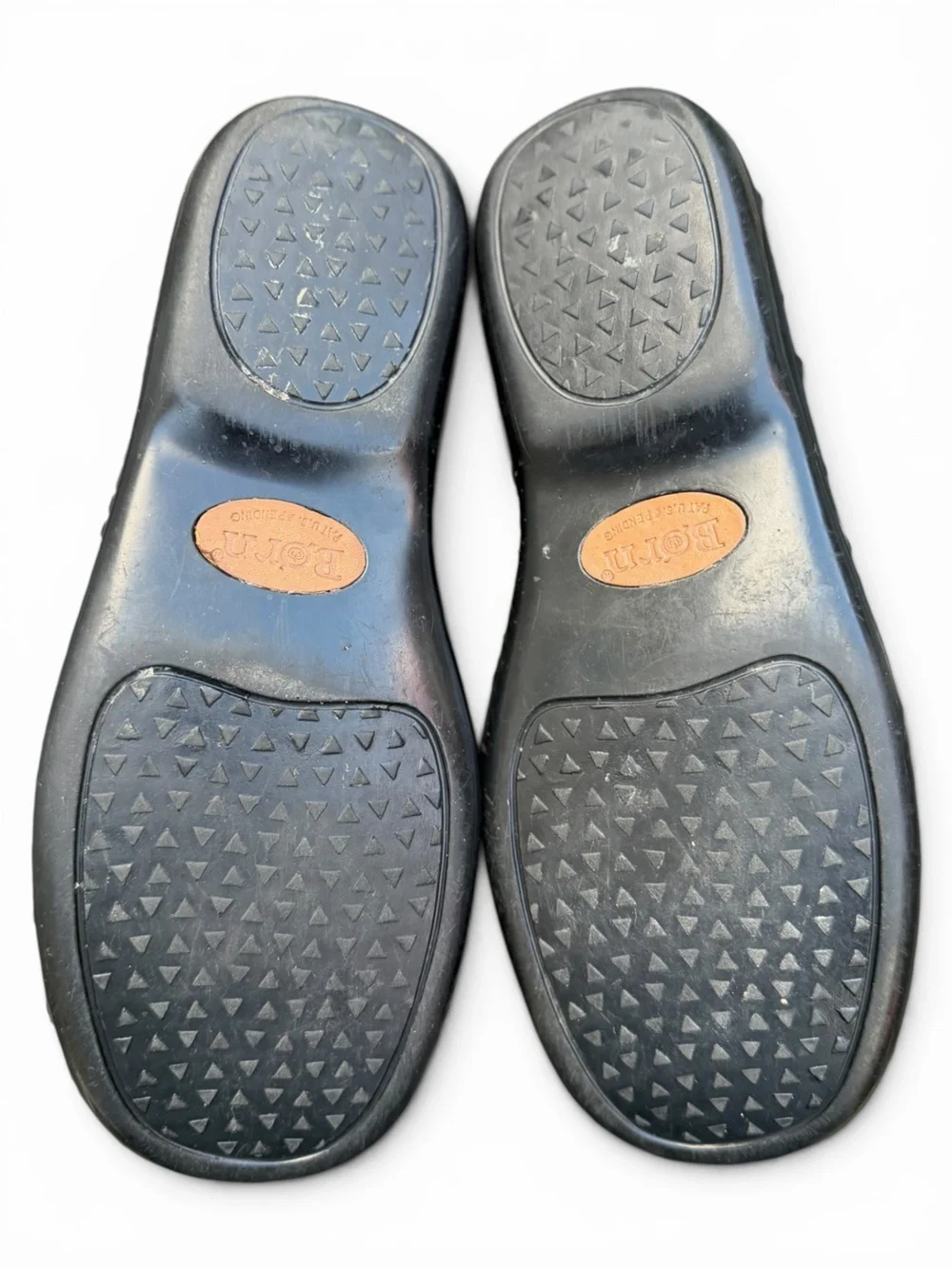 Born Navy Blue Leather Slip On Loafers Comfort Walking Shoes Women’s 7